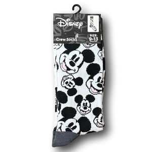 3/$20 Mickey Mouse Disney Funny Novelty Crew Socks - NWT